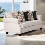 Earley Loveseat FM61009WH-LV  Transitional Style with Nailhead Elegance 15