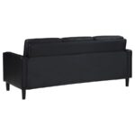 Ruth Upholstered Track Arm Sofa Black by Coaster Furniture Luxury Living Room Furniture Mobilia Cleopatra 12 Ruth Upholstered Track Arm Sofa Black by Coaster Furniture 12
