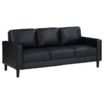 Ruth Upholstered Track Arm Sofa Black by Coaster Furniture Luxury Living Room Furniture Mobilia Cleopatra 13 Ruth Upholstered Track Arm Sofa Black by Coaster Furniture 13