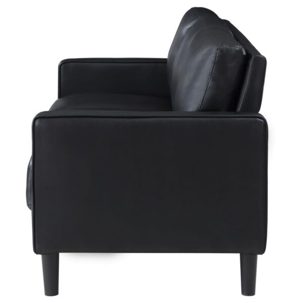 Ruth Upholstered Track Arm Sofa Black by Coaster Furniture 10