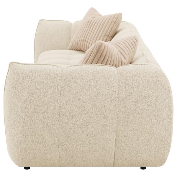 Winchester Boucle Upholstered Extra Long Sofa Sand Pebble by Coaster Furniture 9