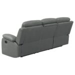 Nova Dark Gray Manual Reclining Sofa by Coaster Furniture Luxury Living Room Furniture Mobilia Cleopatra 14 Nova Dark Gray Manual Reclining Sofa by Coaster Furniture 14