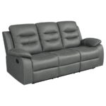 Nova Dark Gray Manual Reclining Sofa by Coaster Furniture Luxury Living Room Furniture Mobilia Cleopatra 17 Nova Dark Gray Manual Reclining Sofa by Coaster Furniture 17