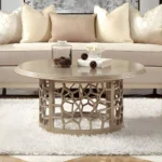 Champagne 3PCs Coffee Table HD-8913CHAM By Homey Design - Image 2