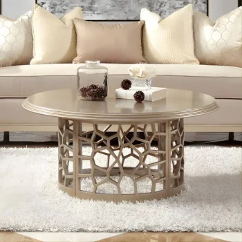 Champagne Victorian Coffee Table HD-8913 By Homey Design