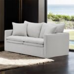 Crayford Loveseat in Light Gray FM63010LG-LV by Furniture of America 11