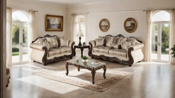 Andalusia Loveseat Traditional Elegance SM6450-LV by Furniture of America 12