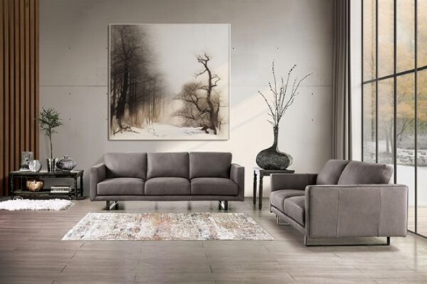 Mezzanotte Loveseat Sleek Italian Luxury FM90000GY-LV-PK by Furniture of America 12