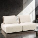Stavanger 2-Seater with Square Ottoman  FM63001BG-C by Furniture of America 12
