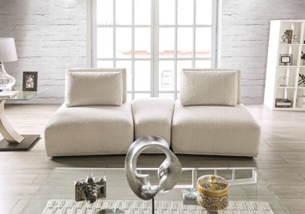 Stavanger Curved 2-Seater with Ottoman FM63001BG-D by Furniture of America 8