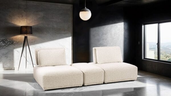 Stavanger 2-Seater with Rectangular Ottoman FM63001BG-E by Furniture of America 10