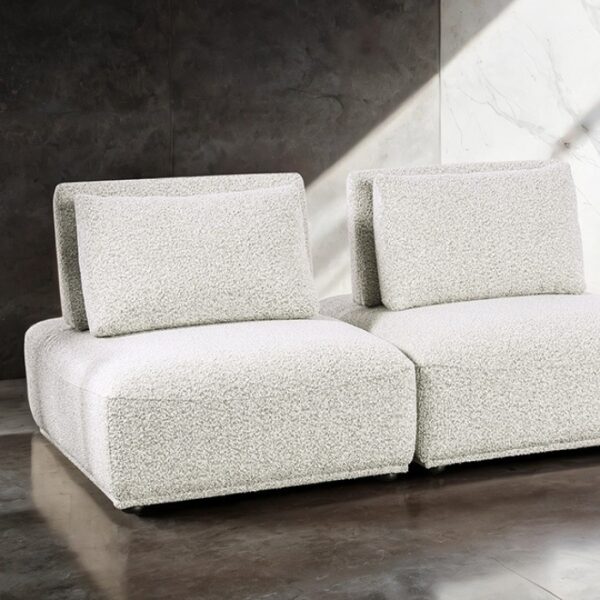 Stavanger 2-Seater FM63001LG-B in Light Gray Boucle by Furniture of America 8