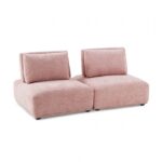 Stavanger 2-Seater with Square Ottoman  FM63001PK-C by Furniture of America 12