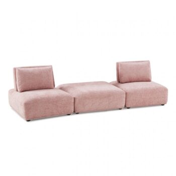 Stavanger 2-Seater with Square Ottoman  FM63001PK-C by Furniture of America