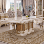 HD-9022 Luxury Dining Table By Homey Design Luxury Dining Tables Mobilia Cleopatra 7 HD-9022 Luxury Dining Table By Homey Design 7