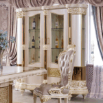 HD-9022 China Cabinet By Homey Design Curio & Buffet Mobilia Cleopatra 7 HD-9022 China Cabinet By Homey Design 7