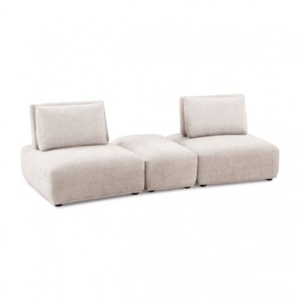 Stavanger 2-Seater with Rectangular Ottoman in Light Brown Boucle FM63001LB-E by Furniture of America 7