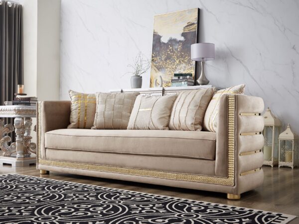 Luxury Velvet Loveseat HD-9040 By Homey Design 4