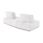 Stavanger Curved 2-Seater with Ottoman in White Boucle FM63001WH-D by Furniture of America 14