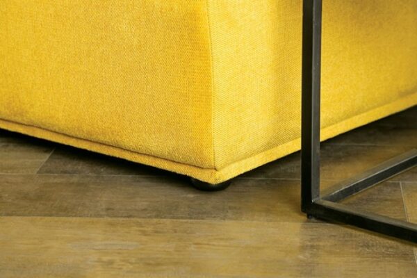 Stavanger 2-Seater with Rectangular Ottoman in Yellow Chenille  FM63001YL-E by Furniture of America 10