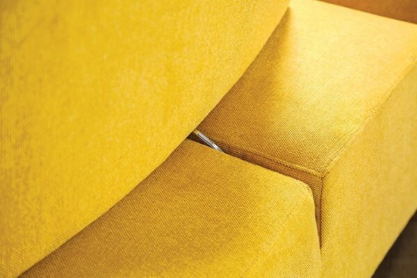 Stavanger 2-Seater with Rectangular Ottoman in Yellow Chenille  FM63001YL-E by Furniture of America 8
