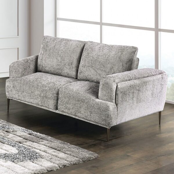 Gladbach Loveseat in Gray Chenille – FM63007GY-LV by Furniture of America 8