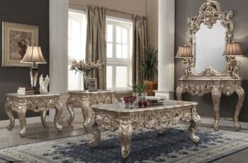 HD-998CH – 3 pc Coffee Table Set By Homey Design