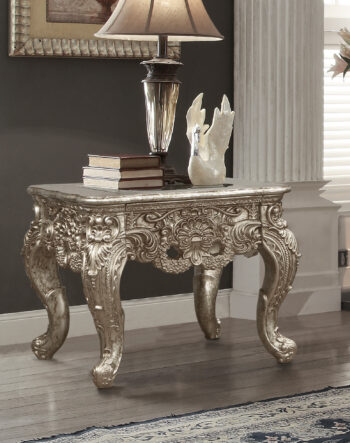 Champagne Silver End Table HD-998CH By Homey Design