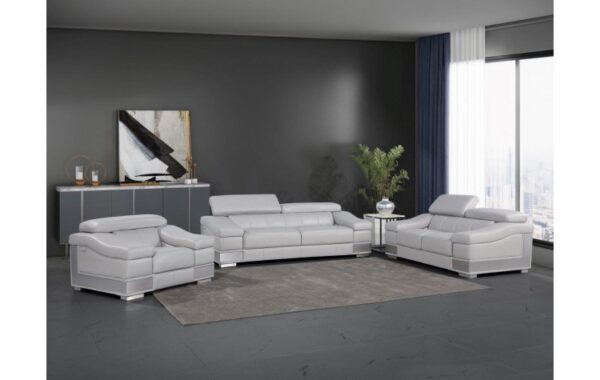 415 DivanItalia Top Grain Italian Leather Sofa Set By Gu Furniture 4