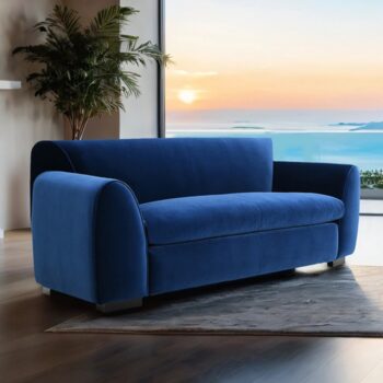 Severo Loveseat in Royal Blue Velvet – FM61005BL-LV by Furniture of America