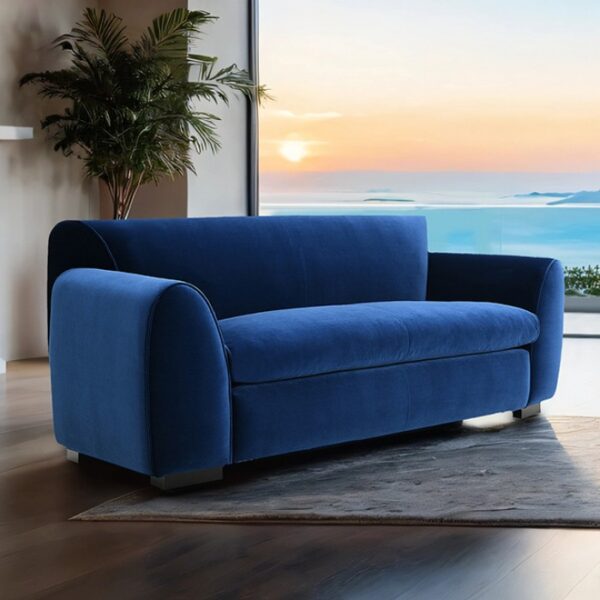 Severo Loveseat in Royal Blue Velvet – FM61005BL-LV by Furniture of America 9