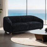 Kolvere Loveseat in Black Chenille – FM61006BK-LV by Furniture of America 13