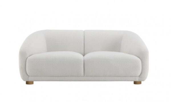 Kolvere Loveseat in White Boucle – FM61006WH-LV by Furniture of America 7