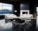 Kolvere Loveseat in White Boucle – FM61006WH-LV by Furniture of America 11