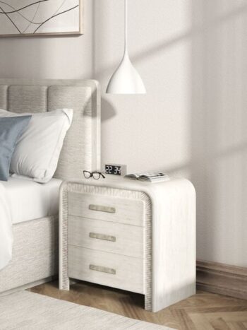 Ashlar Coastal Modern Nightstand with USB Ports By Art Furniture