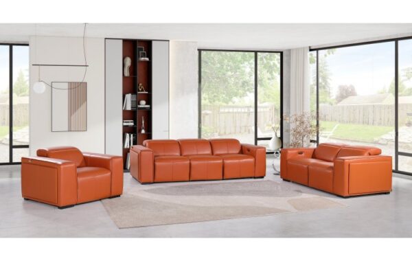 1224 Top Grain Italian Leather Sofa Set By Gu Furniture 4