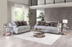 Skyline Loveseat in Light Gray Fabric – SM1211-LV by Furniture of America 32