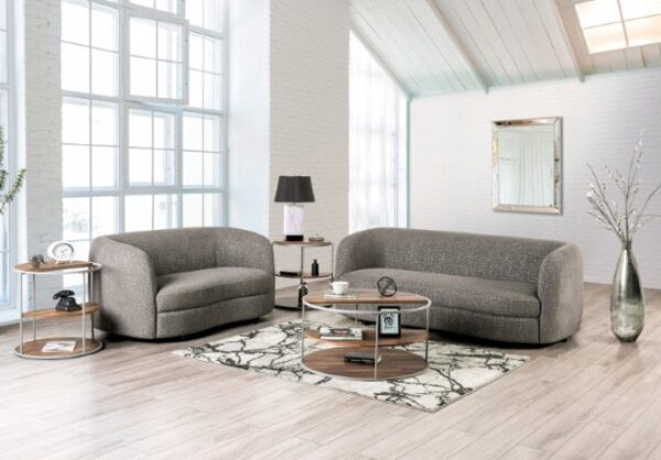 Versoix Loveseat in Charcoal Gray Boucle – FM61003GY-LV by Furniture of America 10