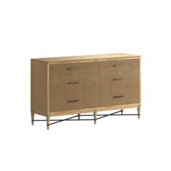 Loft Reeded Dresser in Natural Maple Finish By Art Furniture