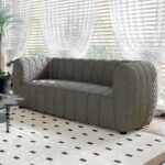 Aversa Loveseat in Charcoal Gray Boucle – FM61002GY-LV by Furniture of America 9