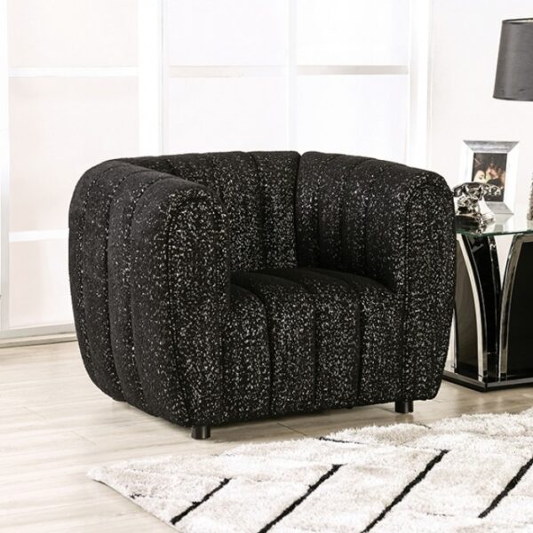Aversa Chair in Black Boucle – FM61002BK-CH by Furniture of America 8
