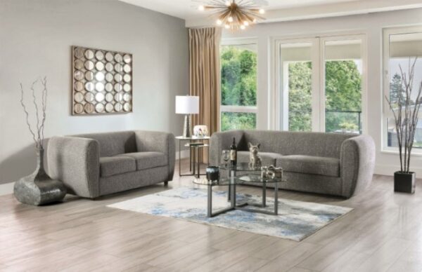 Verdal Loveseat in Charcoal Gray Boucle – FM61001GY-LV by Furniture of America 12