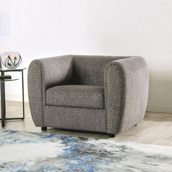 Verdal Chair in Charcoal Gray Boucle – FM61001GY-CH by Furniture of America 9