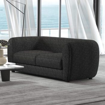 Verdal Loveseat in Black Boucle – FM61001BK-LV by Furniture of America