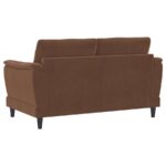 Selma Rust Woven Fabric Loveseat by Coaster Furniture 14