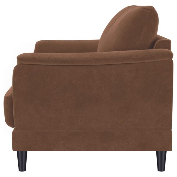 Selma Rust Woven Fabric Loveseat by Coaster Furniture 10