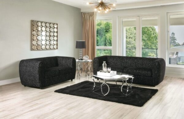 Verdal Chair in Black Boucle – FM61001BK-CH by Furniture of America 11