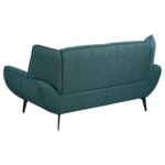 Acton Upholstered Flared Arm Loveseat Teal Blue by Coaster Furniture 12