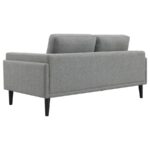 Rilynn Upholstered Track Arm Loveseat Gray by Coaster Furniture 12