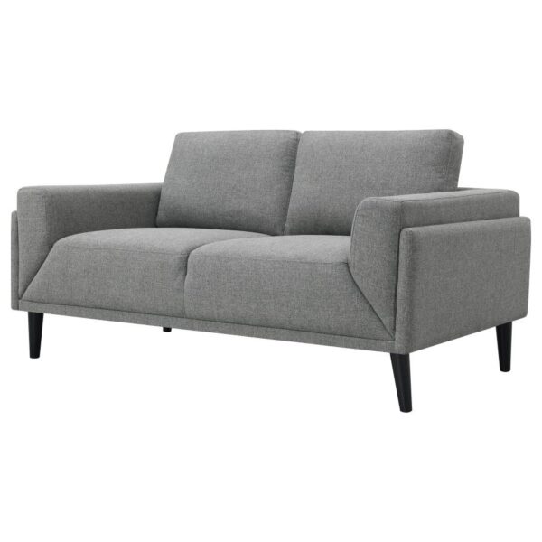 Rilynn Upholstered Track Arm Loveseat Gray by Coaster Furniture 9